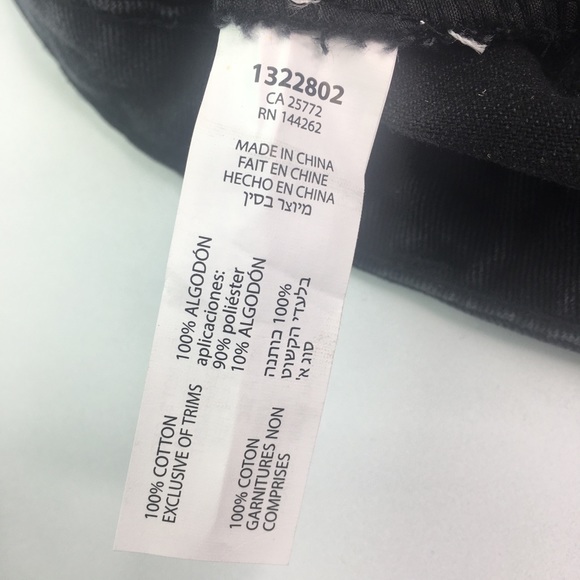 Dex Cut Off Denim Jean Shorts NWT Black Frayed Hem - Picture 3 of 4